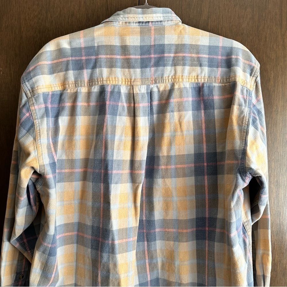 WindRiver Women’s Orange Blue Pink Cotton Plaid Button-up Shirt XL - Picture 4 of 9